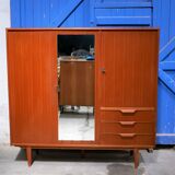 Vintage teak wardrobe