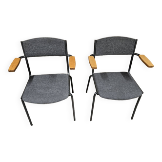 Pair of armchair chairs 1970"