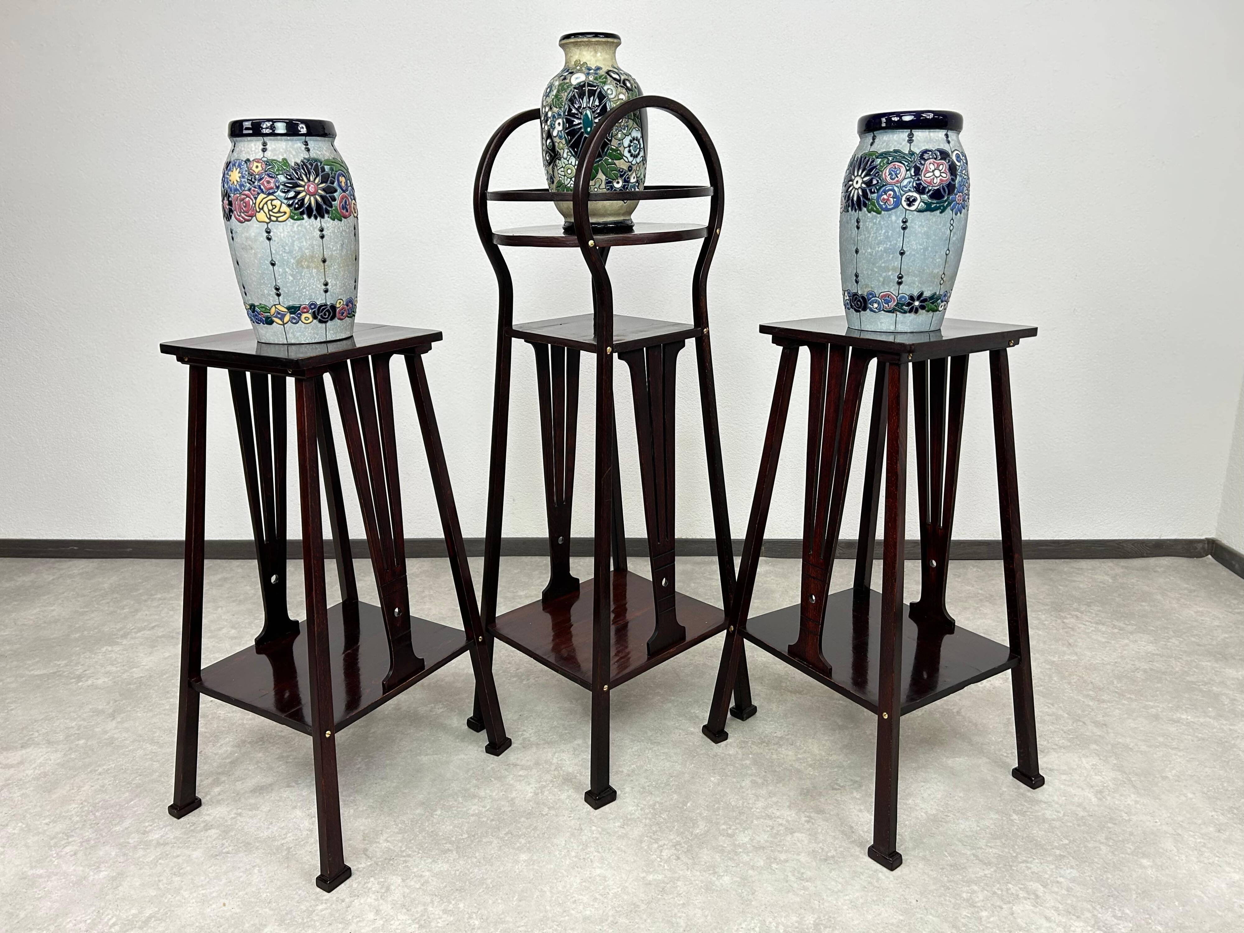 Plant stands Secession no.9533 by architect Marcel Kammerer for Thonet