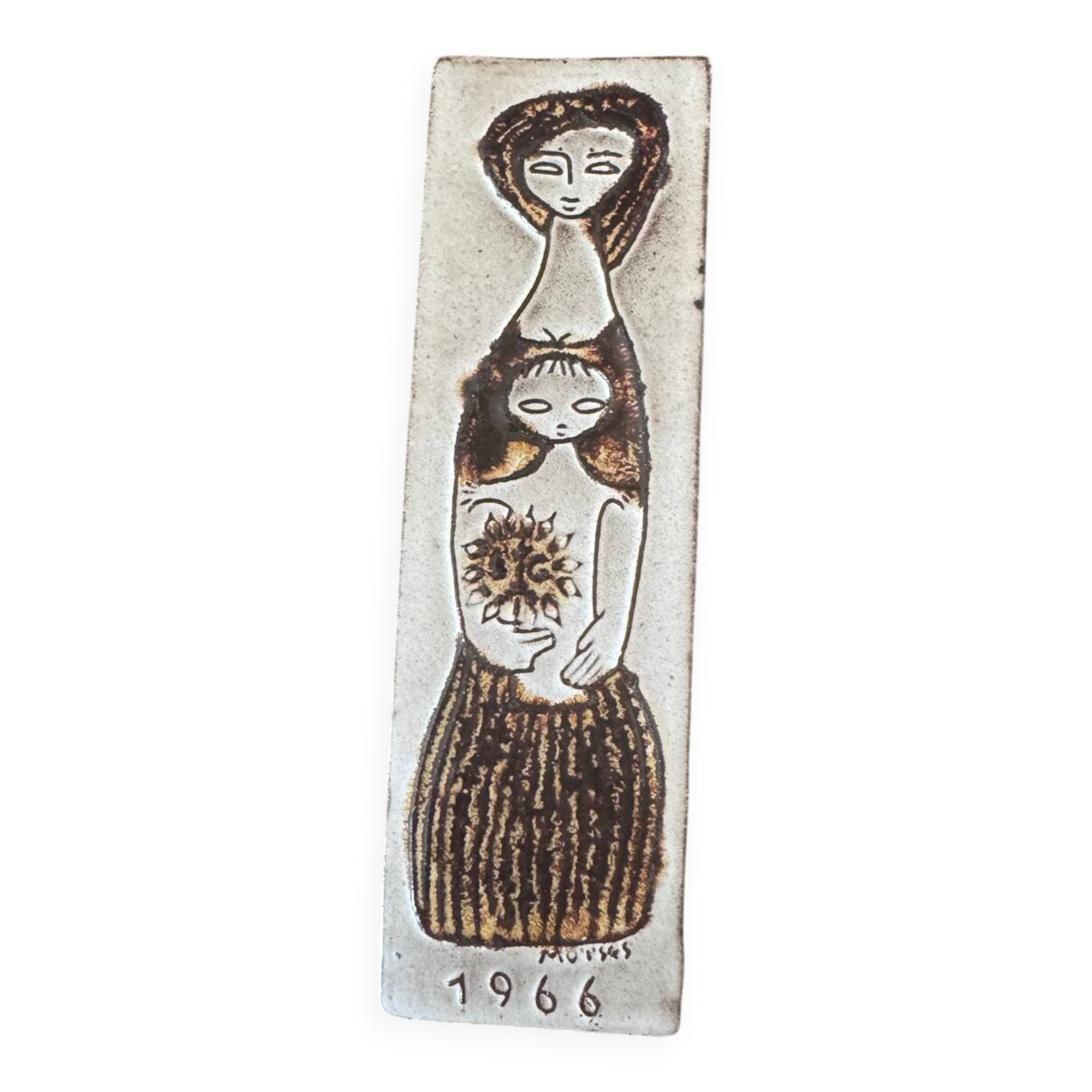 Paul Moïses ceramic plaque - Fraipont