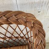 Vintage wicker chest/bench