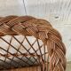 Coffre/banc en osier vintage