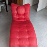 Chaise longue en cuir Contempo