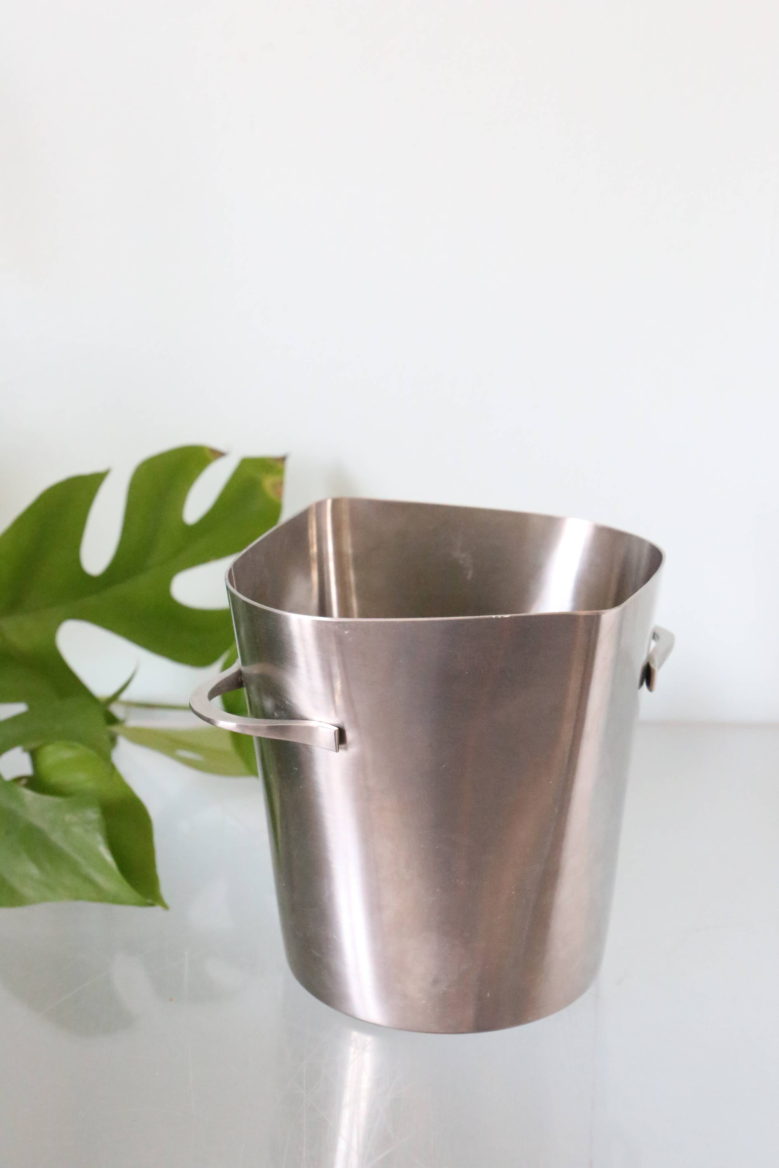 Ice bucket, stainless steel, Letang Remy, 1970