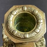 Pair of Napoleon III candle holders - Louis XIV style - Bronze (gilded)