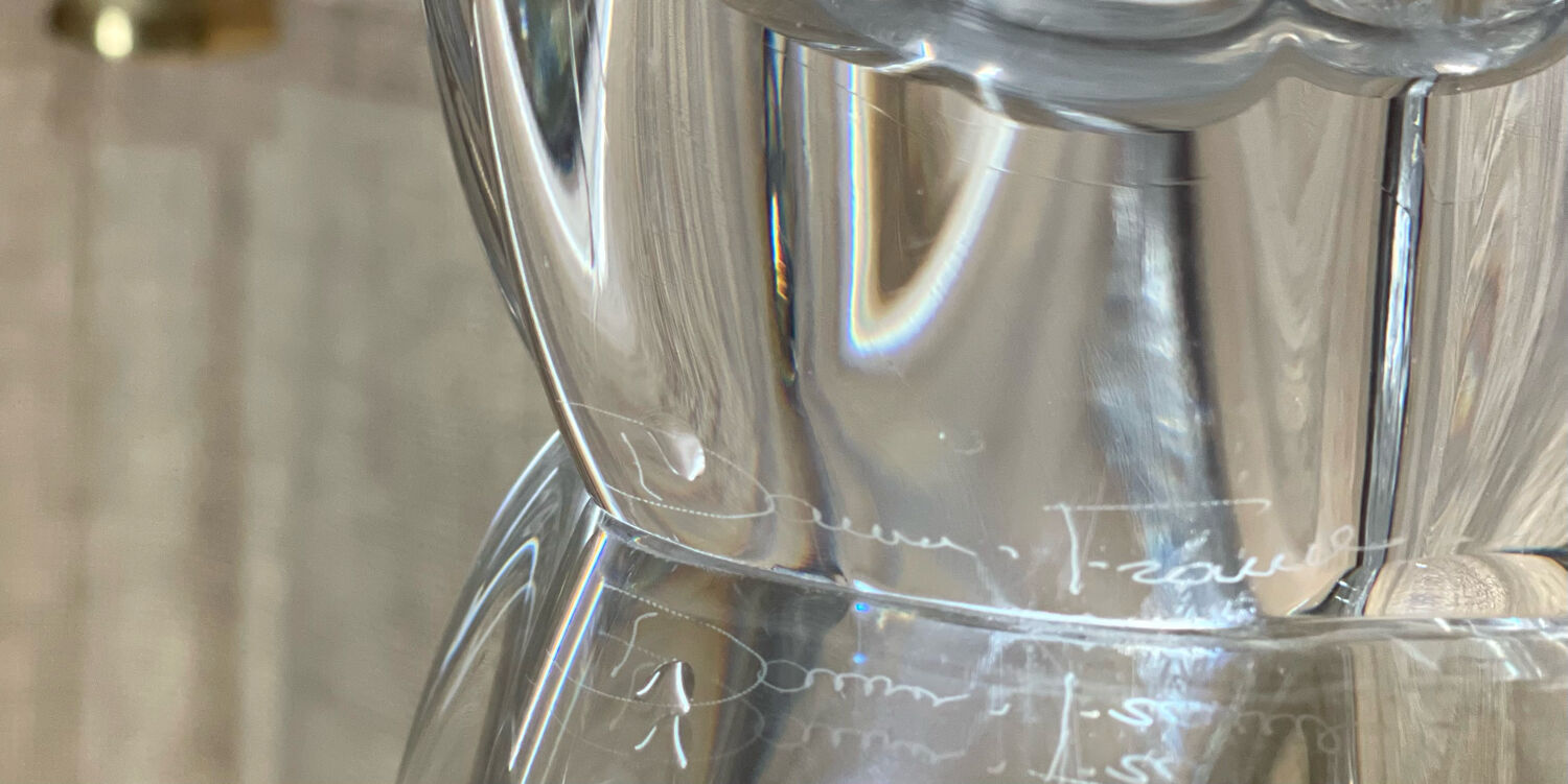 Daum crystal vase 1970