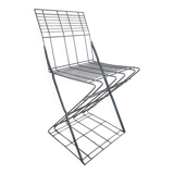 Chaise en métal Zig zag