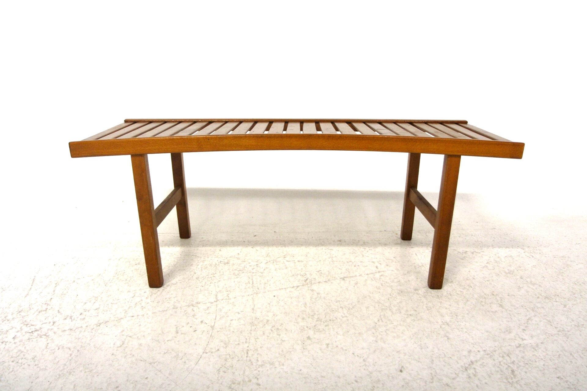 Minimalist beech bench, Sweden, 1970