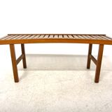 Minimalist beech bench, Sweden, 1970