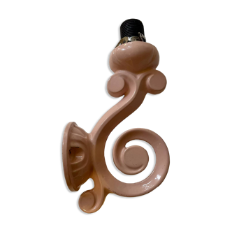 Pink metal wall light