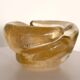 Vintage Thick Murano Glass Ashtray - Catchall with Gold Leaf, Italy