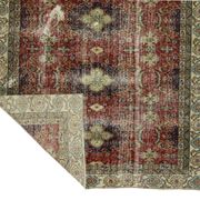 One-of-a-kind turkish handwoven vintage rug - rustic vintage charm 276x 174 cm