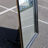 Rectangular black mirror 127Cm