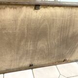Roger Capron Herbier - Rectangular coffee table with patinated steel frame