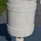 Lamp in white alabaster and brass