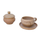 Tea cup, saucer and sugar pot Rhodaceram