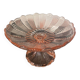 Compotier en verre rose