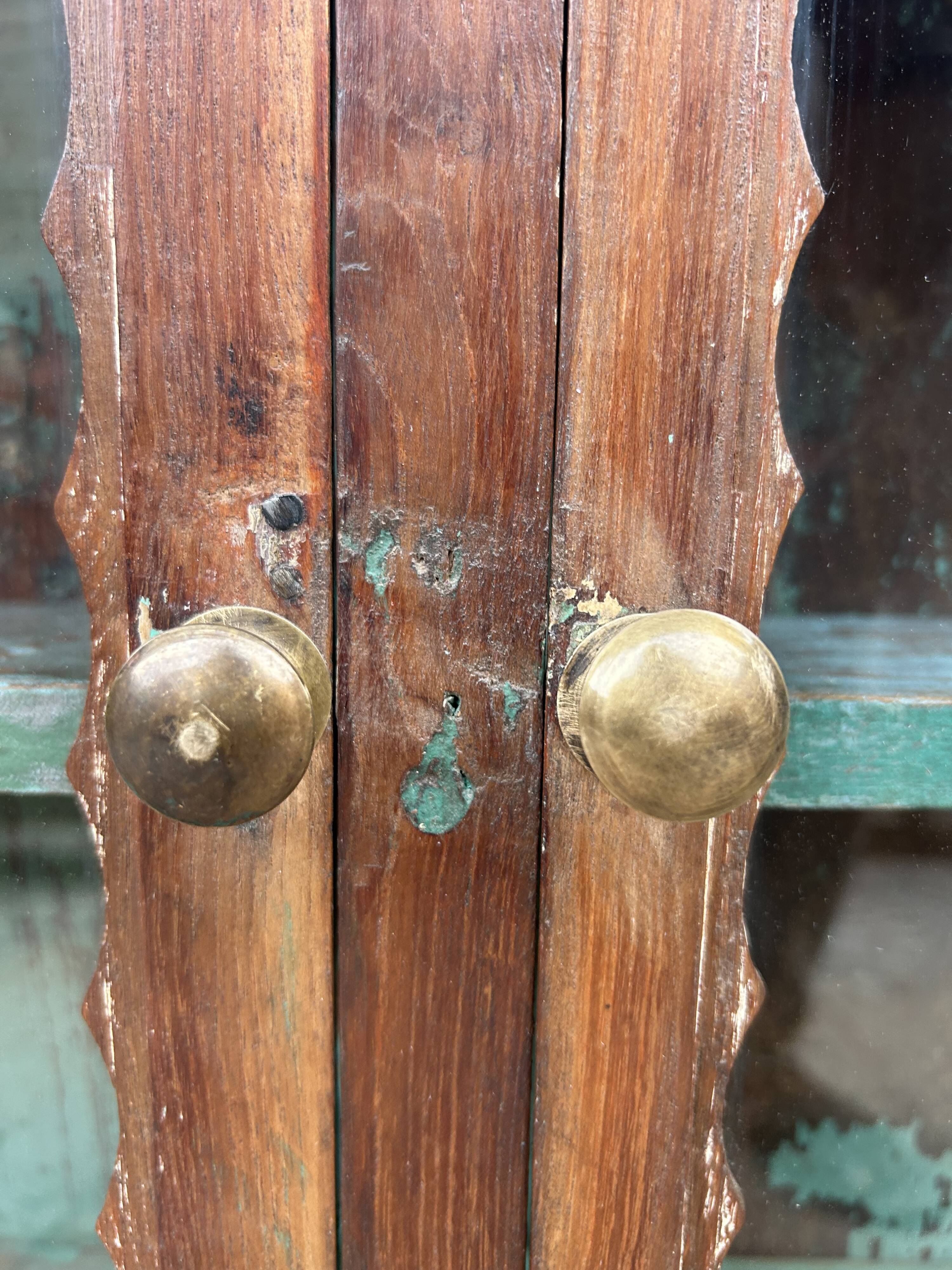 glass library in Burmese teak