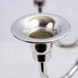 Silver metal candlestick