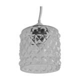 Globe cylinder Glass molded embossed transparent bubble