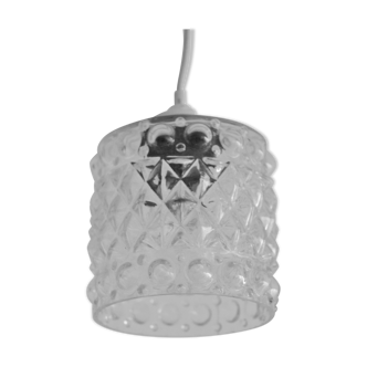 Globe cylinder Glass molded embossed transparent bubble