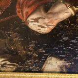 Fragment of an oil on panel, 18th century