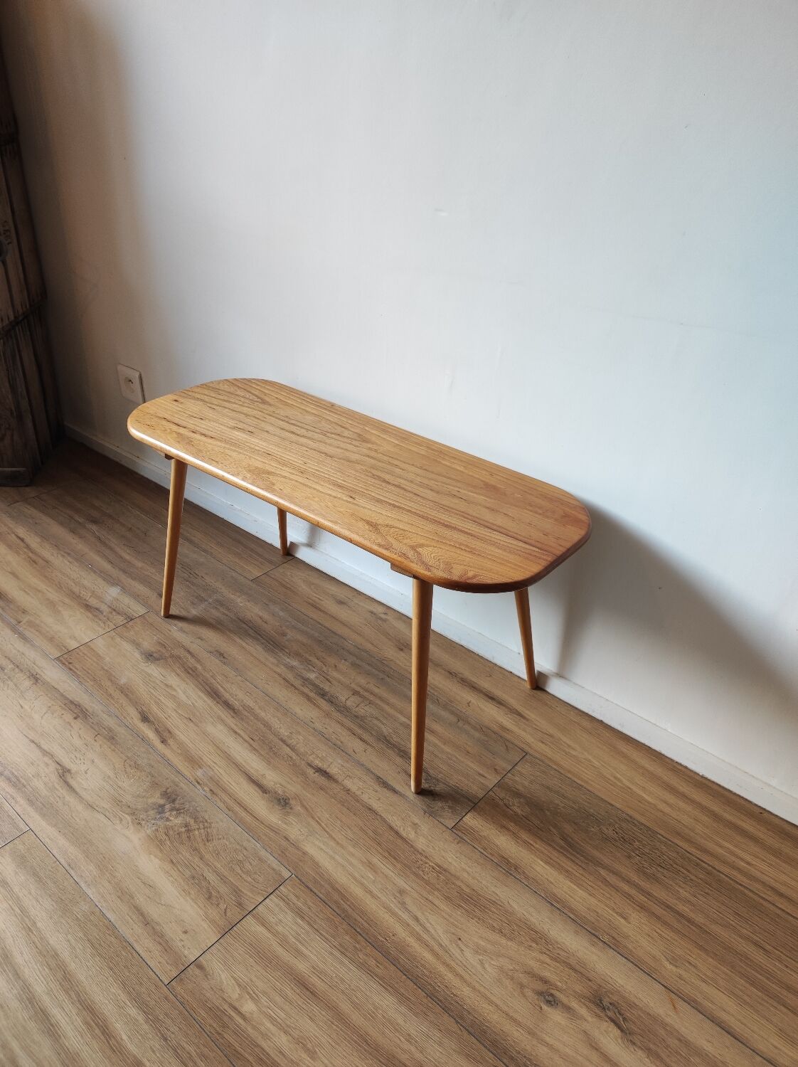 Scandinavian coffee table in solid elm