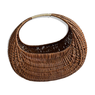 Panier osier vintage année 60