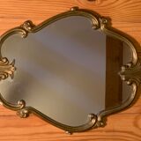 Golden baroque mirror 28x37cm