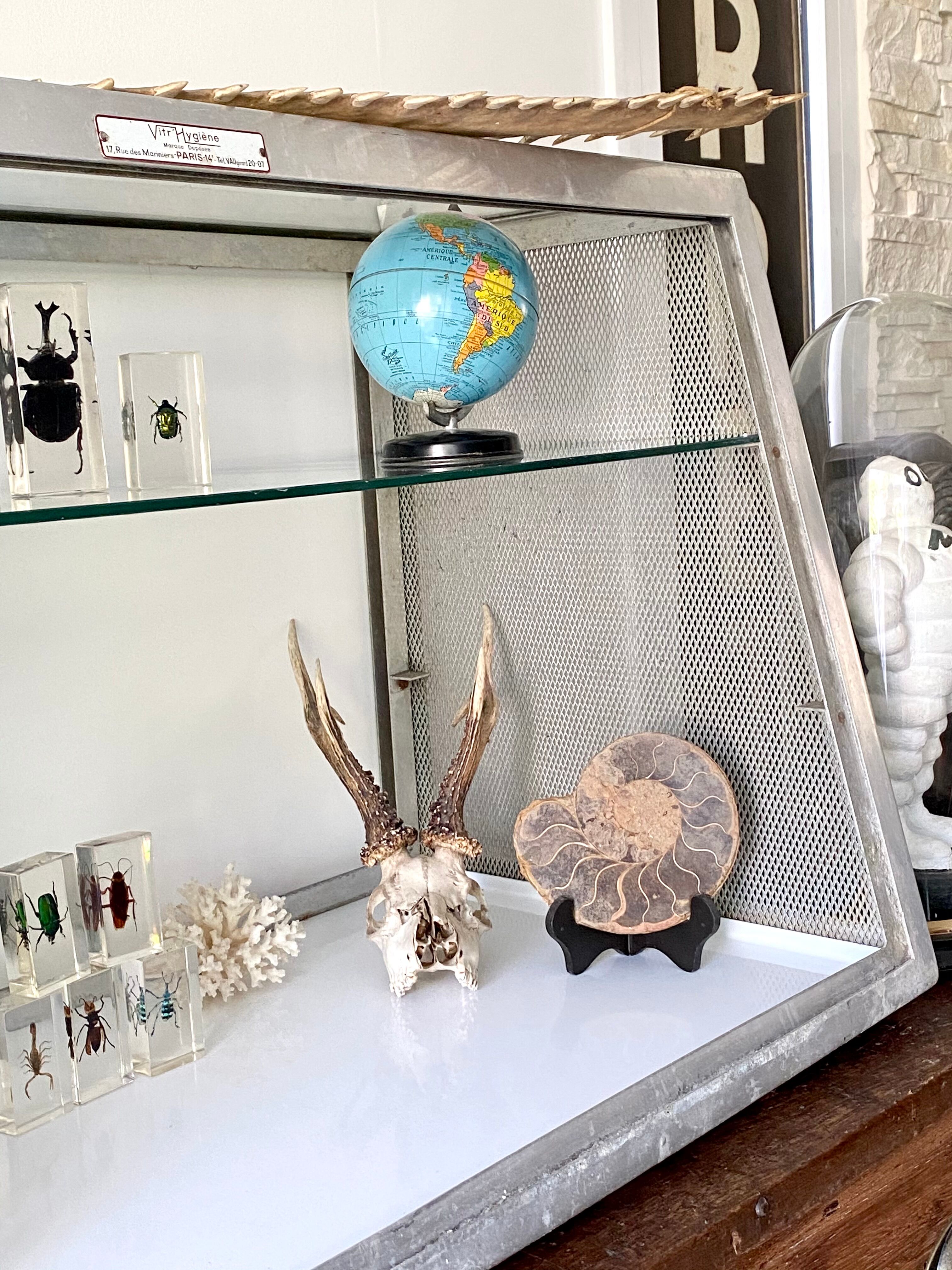 Old stainless steel window