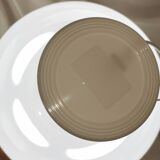 White plastic mushroom lamp