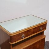 Art Deco Wooden Nightstands, 1940s, Set of 2