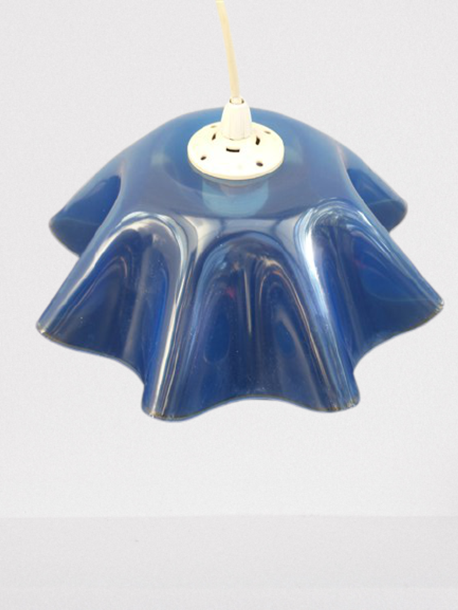 1950 blue glass hanging