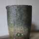 Old foundry crucible, plant pot, planter, cache pot