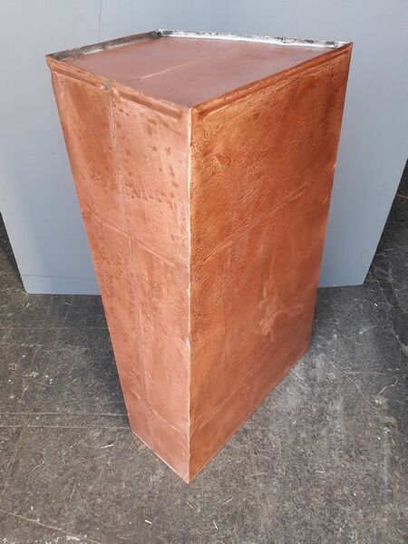 Column sheath harness in modernist copper ep 1950/60