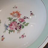 Ensemble de 2 plats de service demi porcelaine ancien l Amandinoise