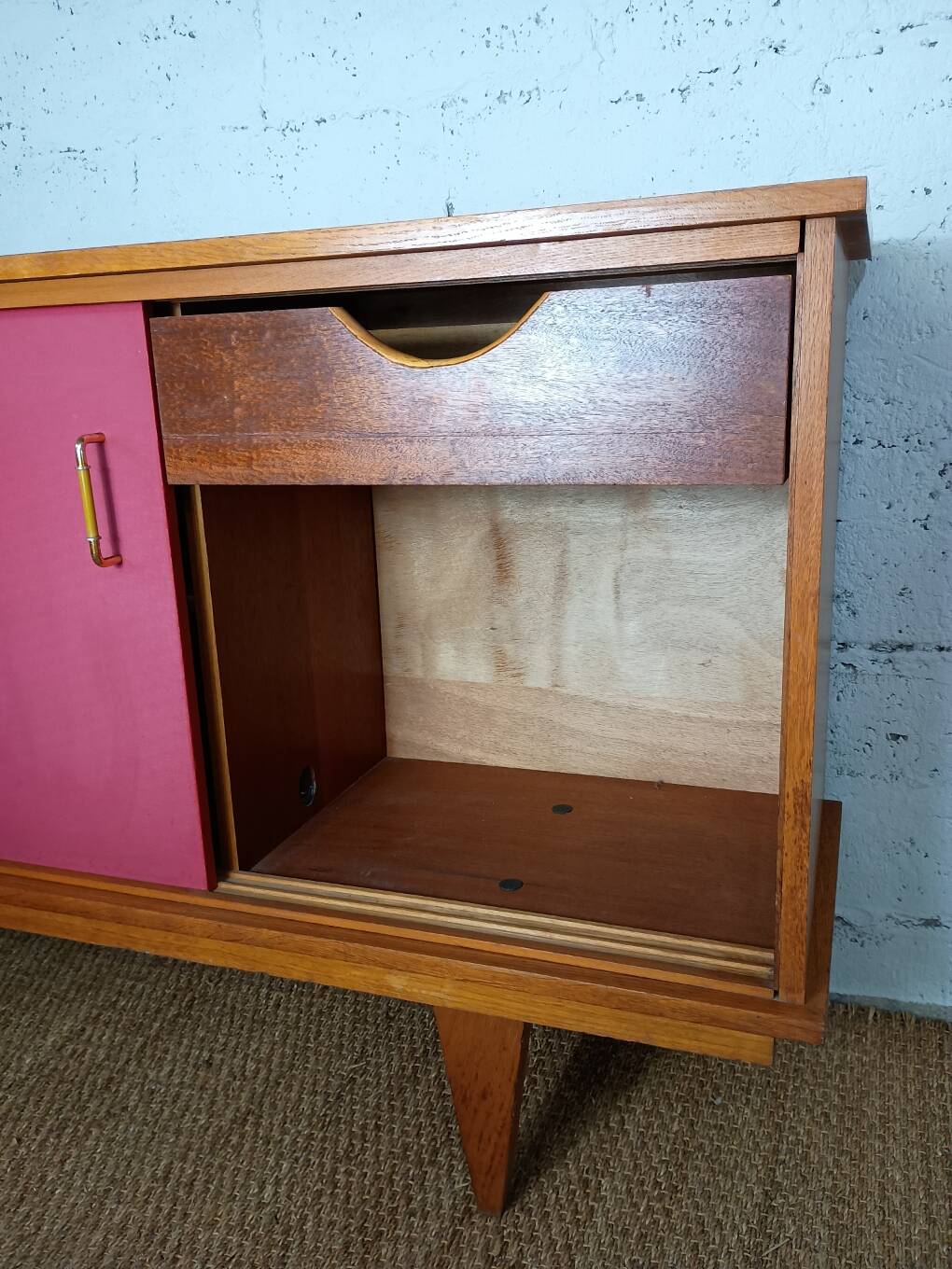 1950s enfilade with three sliding doors