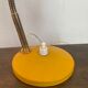Table lamp années 60 in sheet metal yellow