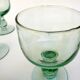 Set de 8 verres vintage vert d'eau