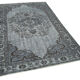 Hand-knotted rustic anatolian 1980s 160 cm x 258 cm grey carpet