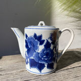 Asian blue and white ceramic teapot