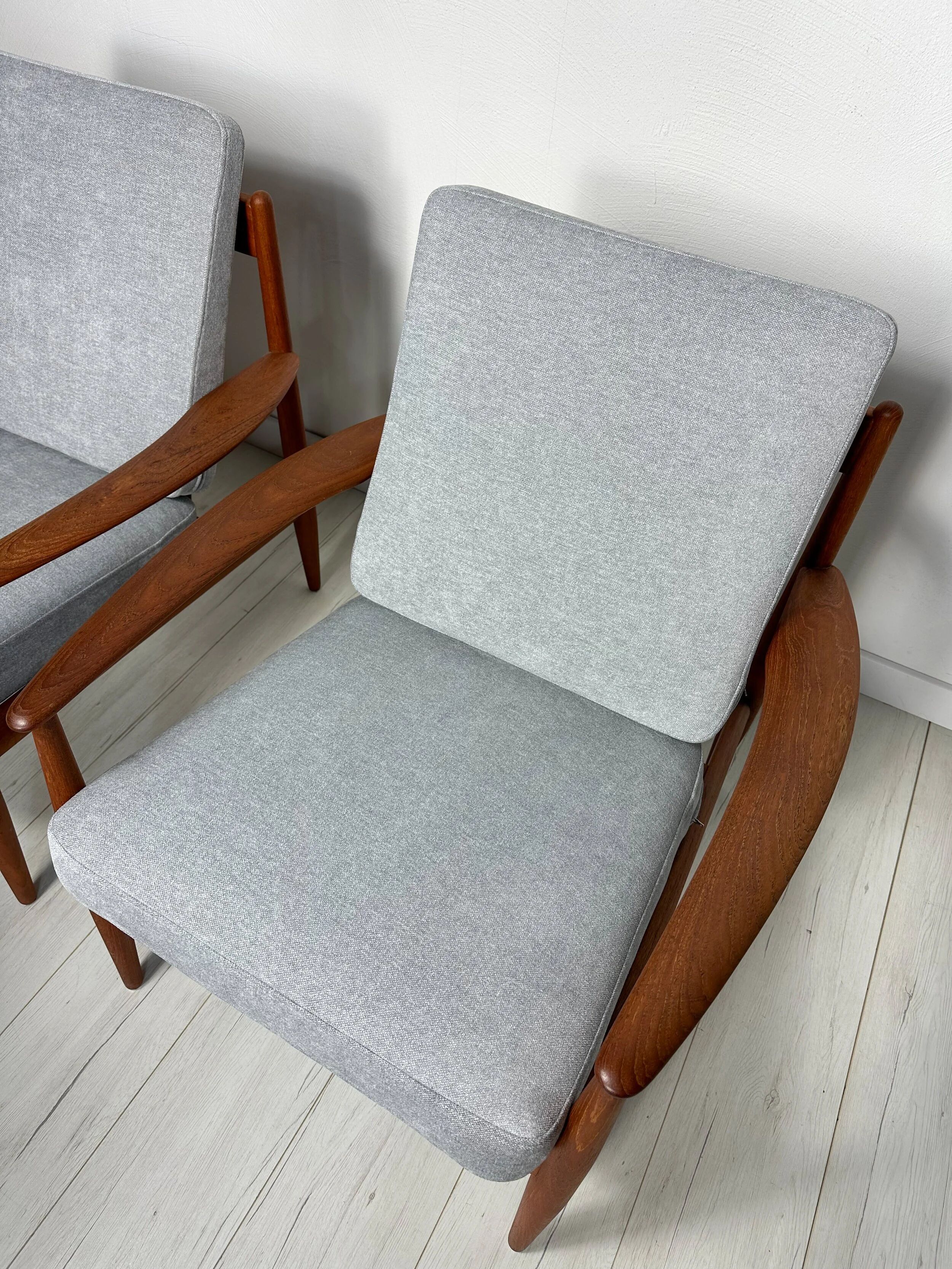 1950s Vintage Danish Teak Armchair by Grete Jalk for France & Daverkosen