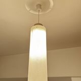 Large vintage glass pendant light, 60s