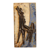 Wall ceramic in stoneware signed Guérin (Bouffioulx)