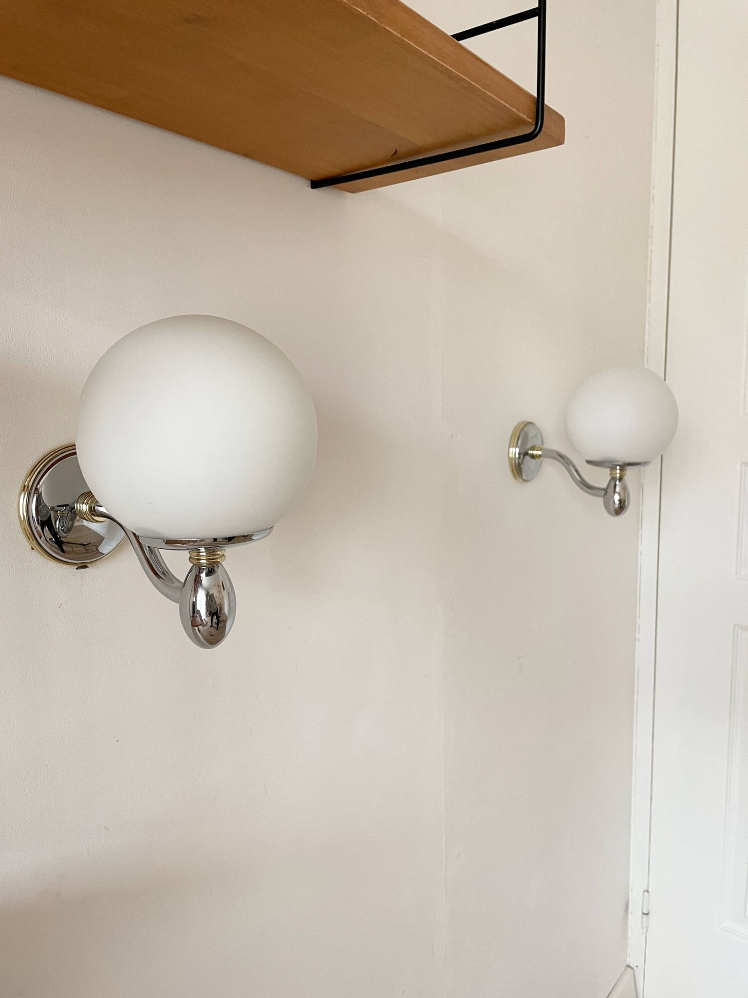 Pair of wall sconces from the 1950s