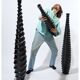 Ensemble de 3 grands vases noirs en bois et laqué noir