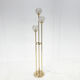 1970's italian metal & glass floor lamp