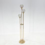 1970's italian metal & glass floor lamp