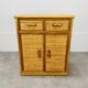 Commode en rotin années 60