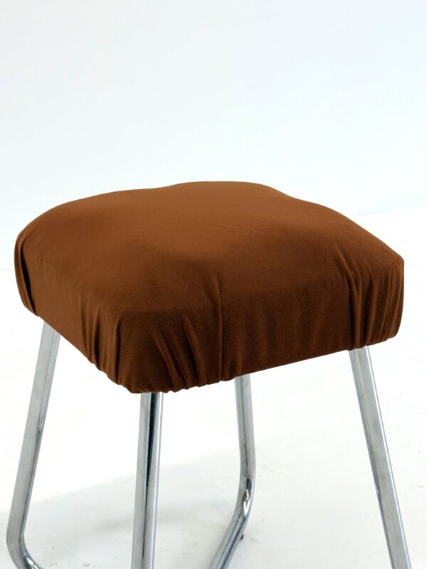 Tabouret à structure tubulaire Bauhaus vintage